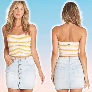 BILLABONG Good Life Button Front Denim Mini Skirt Sz 31